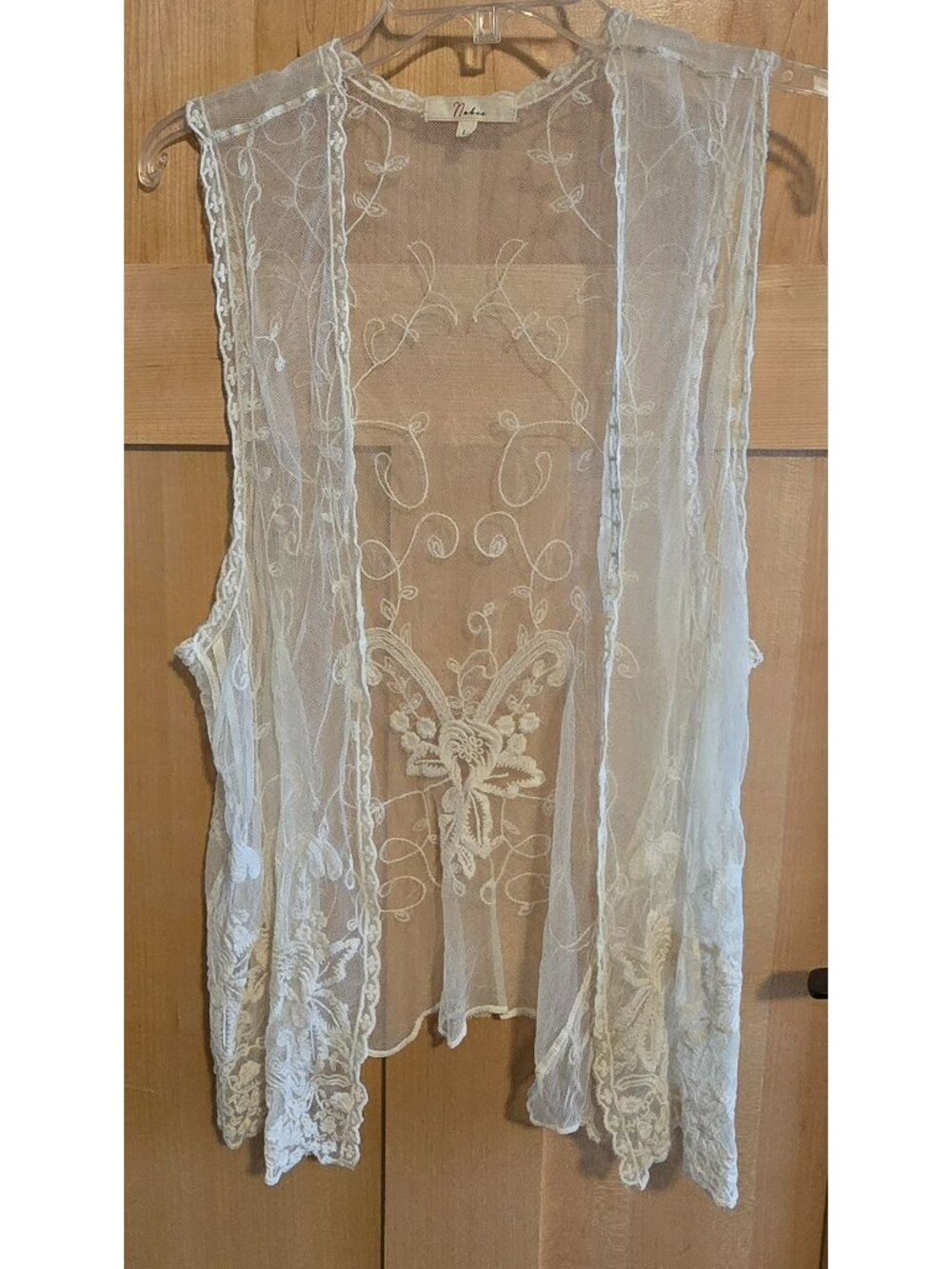 Sheer Lace Boho Embroidered Vest Overlay Open Front boho fairycore sheer romance